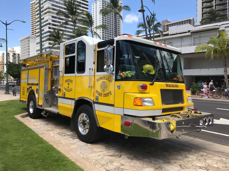 ハワイの消防車